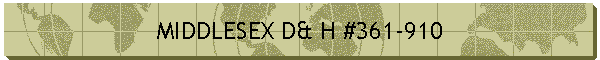 MIDDLESEX D& H #361-910