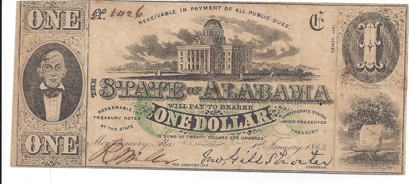Southern States Currency Alabama