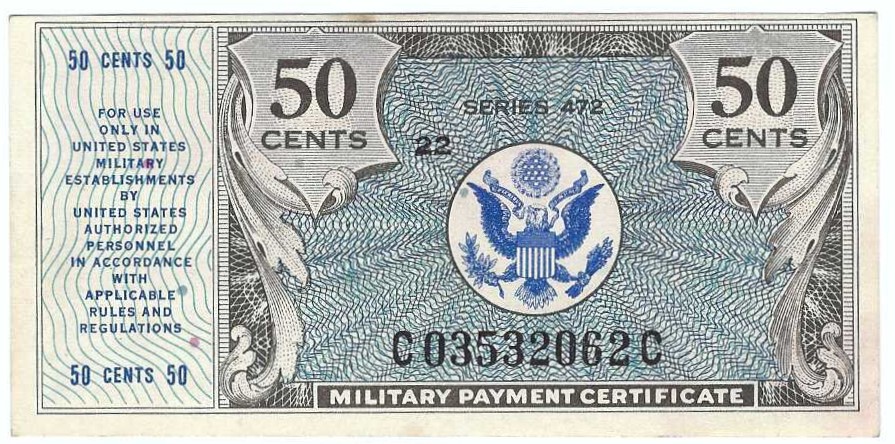 Military Payment Certificates: Series 472 (1948)