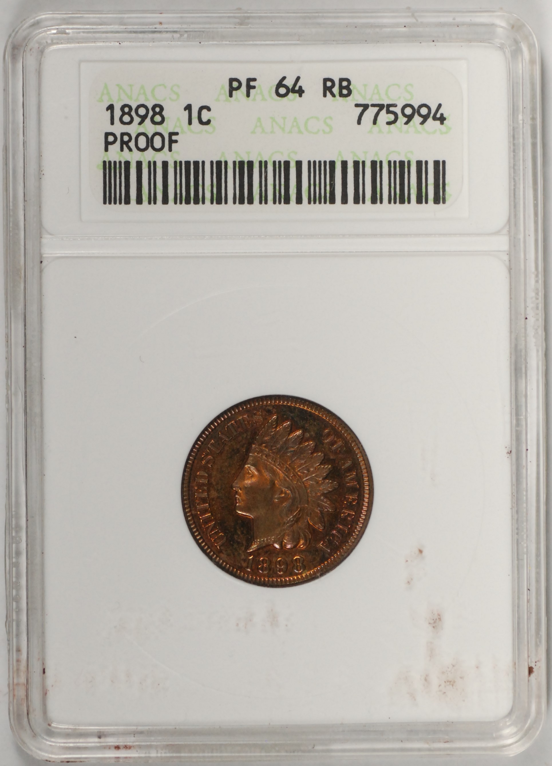 1898 INDIAN HEAD CENTS