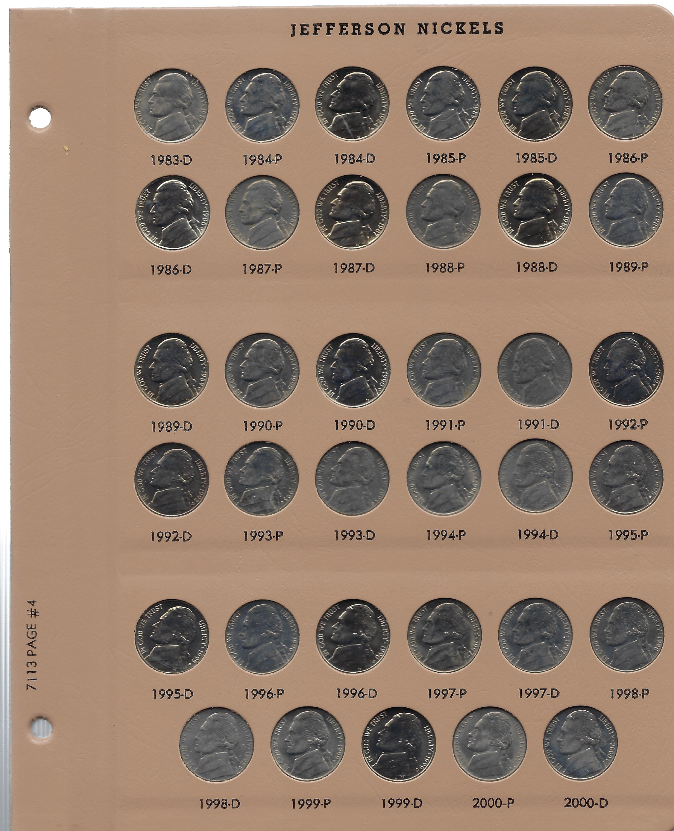 COIN SETS -- NICKELS
