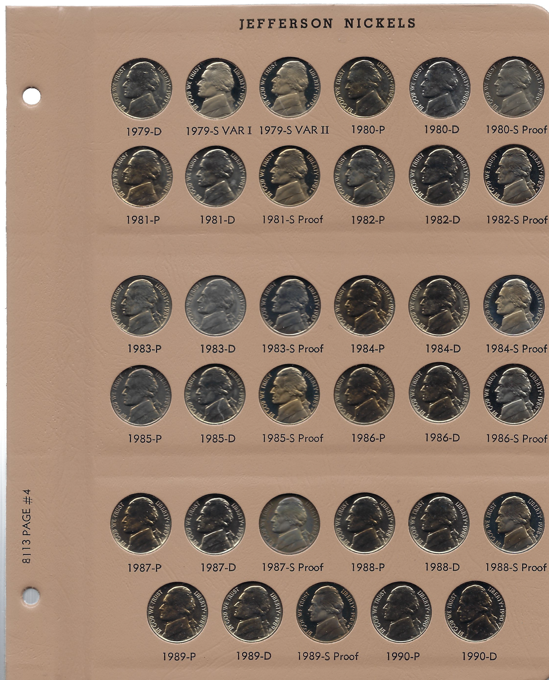 COIN SETS -- NICKELS